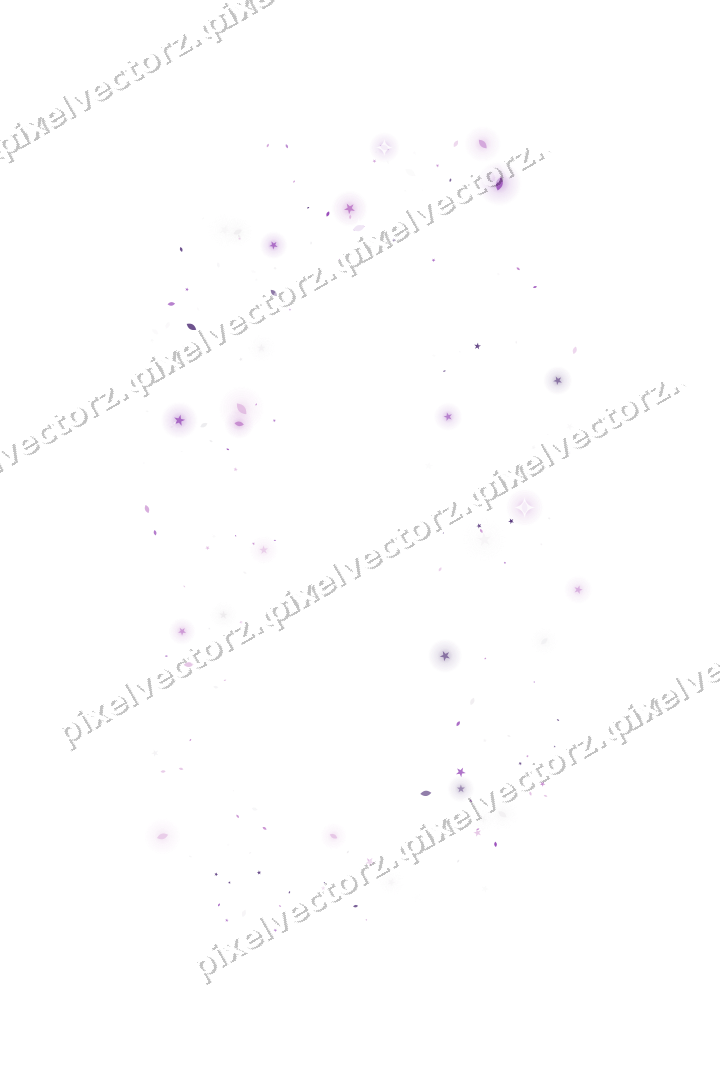 Nahtloser Glitzerrahmen in Violett auf transparentem Grund