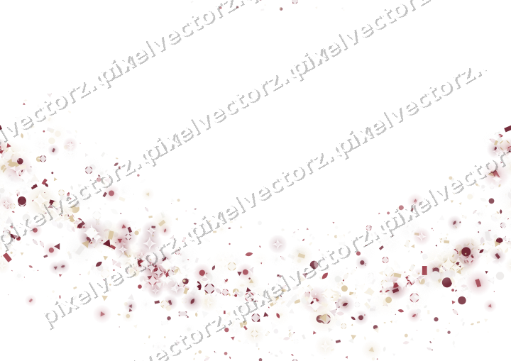 Nahtloser Glitzerbogen aus Tropfen und Punkten auf transparentem Grund