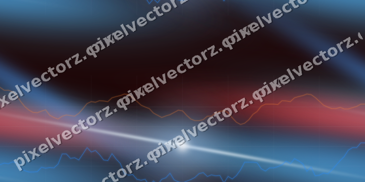Nahtloser Neon Diagramm Hintergrund in Blau und Rot