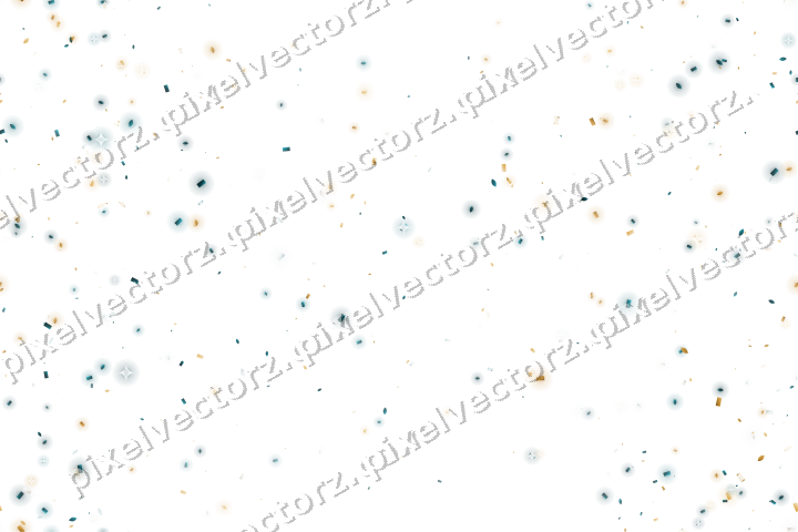 Nahtloser Glitzerkranz in Bernstein auf transparentem Grund