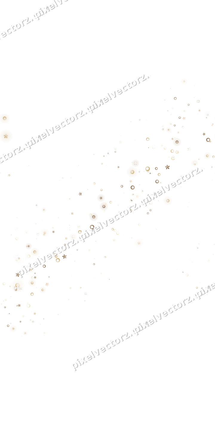 Nahtloser Glitzerbogen aus Blüten und Ringen auf transparentem Grund