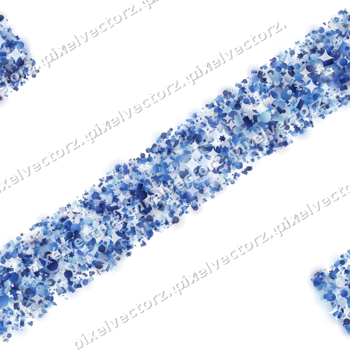 Nahtloses Glitzerband aus Sternen und Punkten auf transparentem Grund