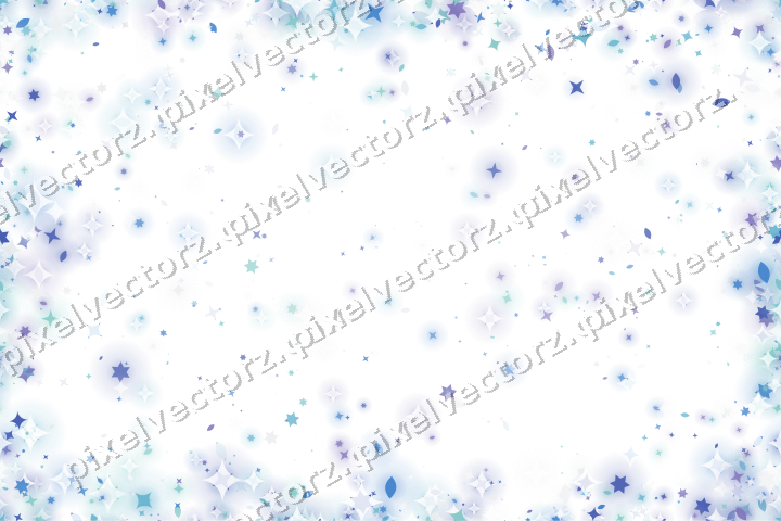 Nahtlose Glitzervignette in Blau und Türkis auf transparentem Grund
