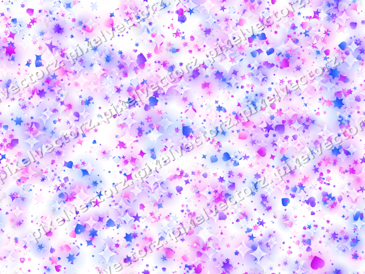 Nahtlose Glitzerstreuung in Violett und Blau auf transparentem Grund