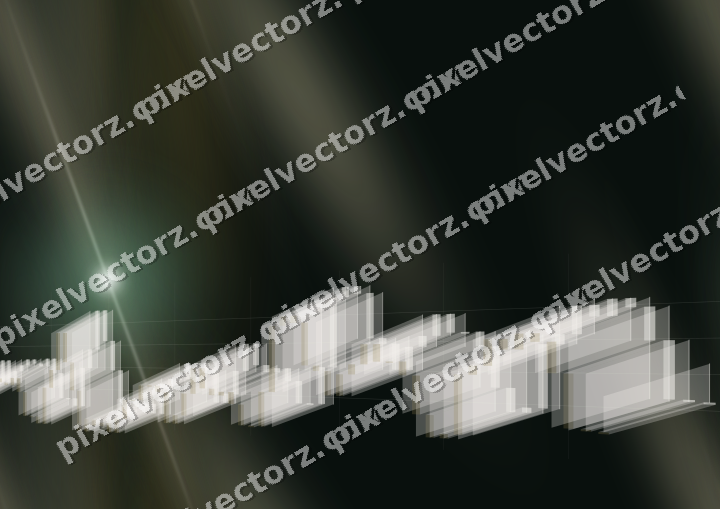 Nahtloser Neon Diagramm Hintergrund in Dunkelgrün und Bernstein