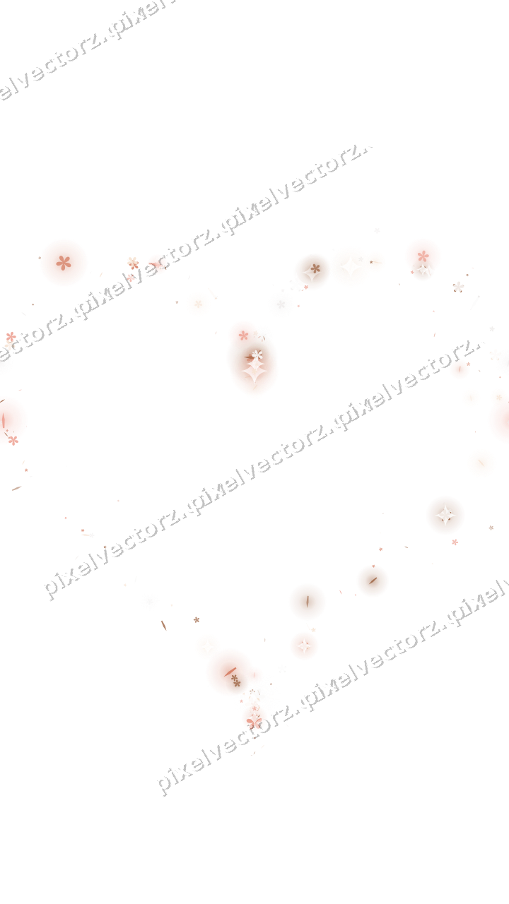 Nahtloses Glitzerherz aus Blüten und Splittern auf transparentem Grund