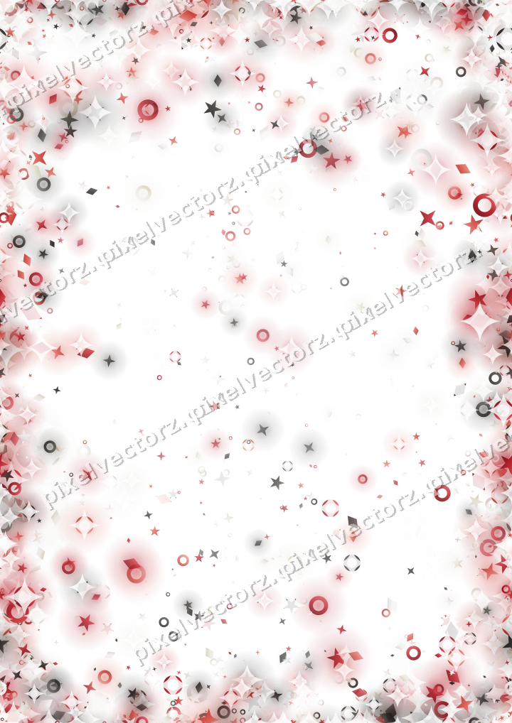 Nahtlose Glitzervignette in Rot auf transparentem Grund