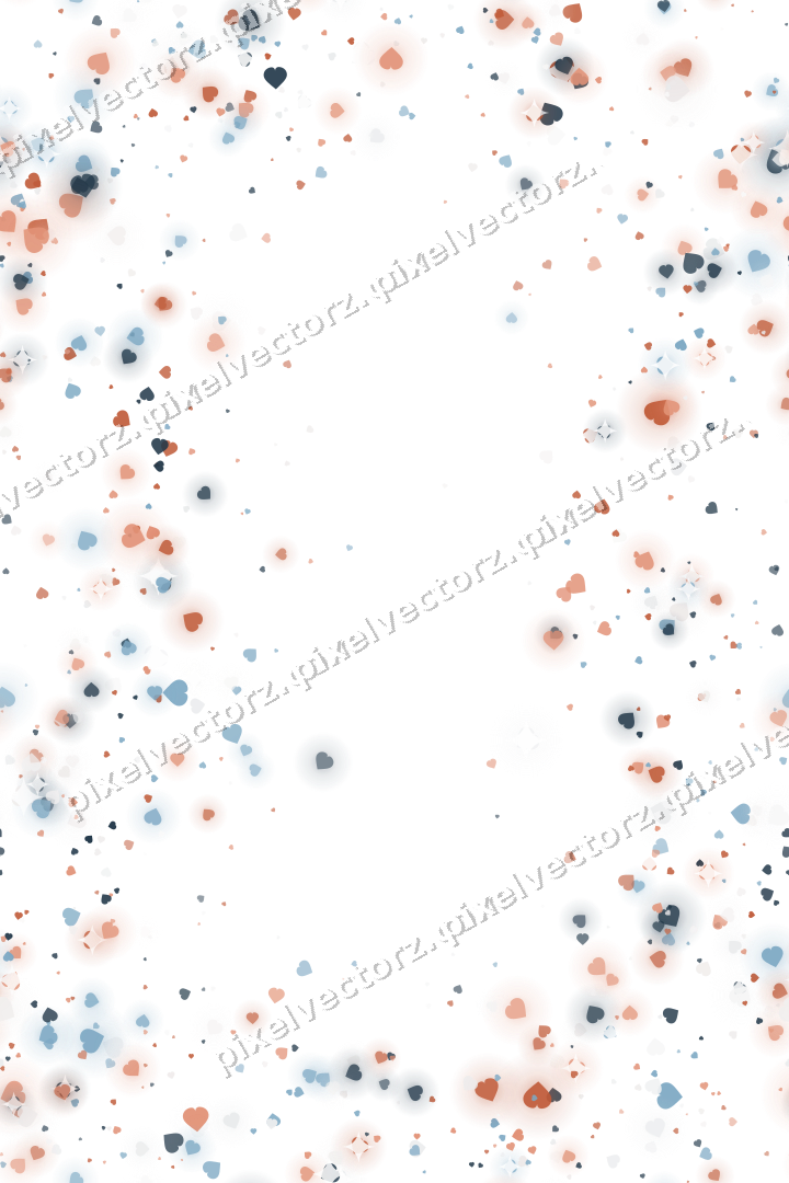 Nahtloser Glitzerkranz aus Herzen in Orange auf transparentem Grund