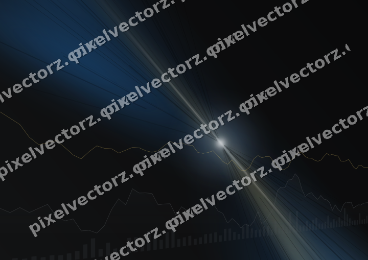 Leuchtender Neon Diagramm Hintergrund in Blau und Bernstein