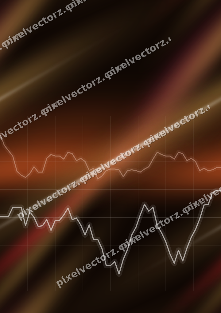 Nahtloser Neon Diagramm Hintergrund in Rot und Orange