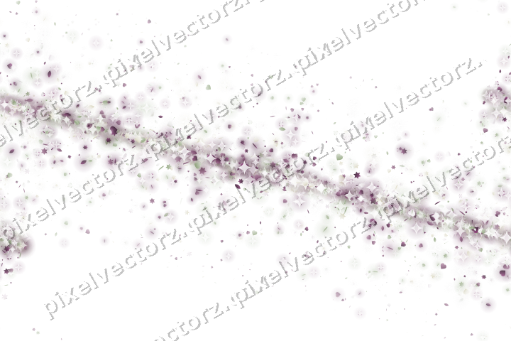 Nahtloses Glitzerband aus Sternen und Herzen auf transparentem Grund