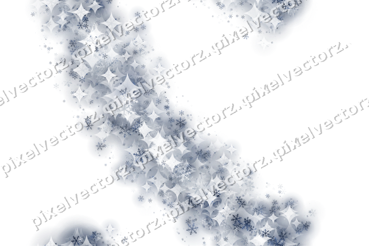 Nahtloser Glitzerbogen aus Schneeflocken auf transparentem Grund