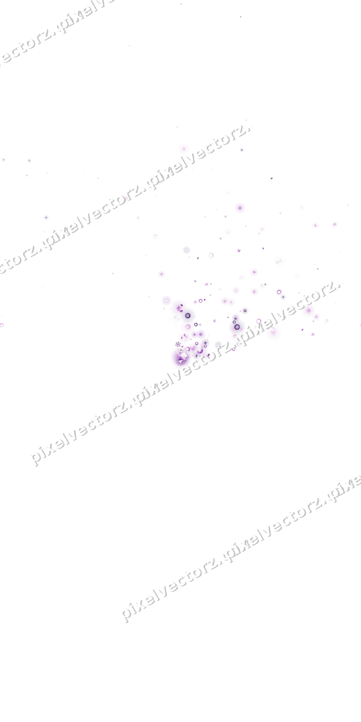 Nahtloser Glitzerfächer in Violett auf transparentem Grund