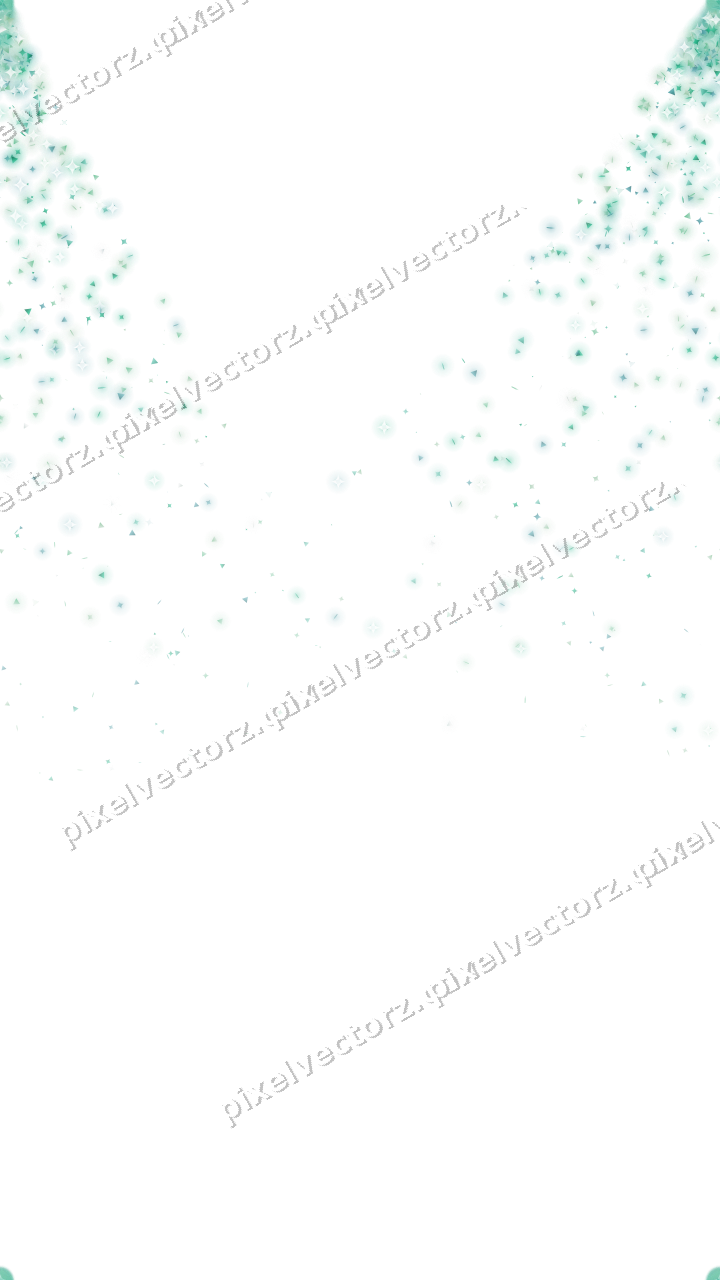 Nahtloser Glitzerfächer in Grün und Petrol auf transparentem Grund