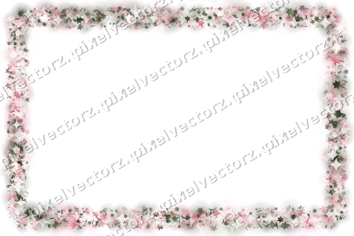 Nahtloser Glitzerrahmen in Rosa auf transparentem Grund