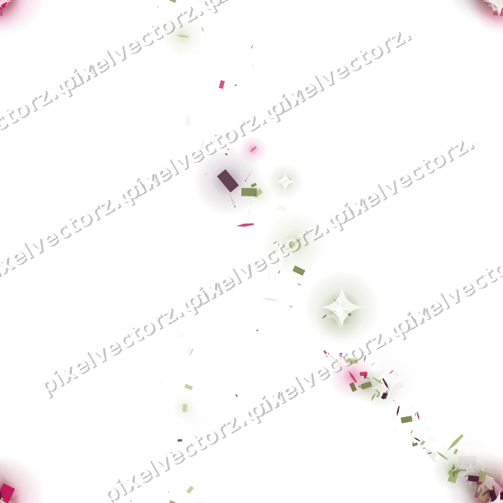 Nahtloser Sternenschweif in Limette und Rosa auf transparentem Grund