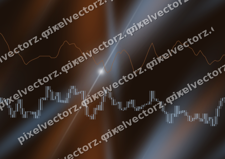 Nahtloser Neon Diagramm Hintergrund in Blau und Orange