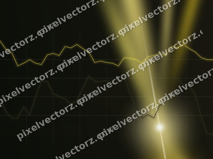 Leuchtender Neon Diagramm Hintergrund in Bernstein und Gelb