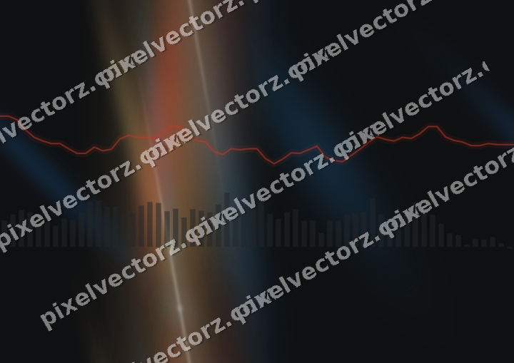 Nahtloser Neon Diagramm Hintergrund in Blau und Rot