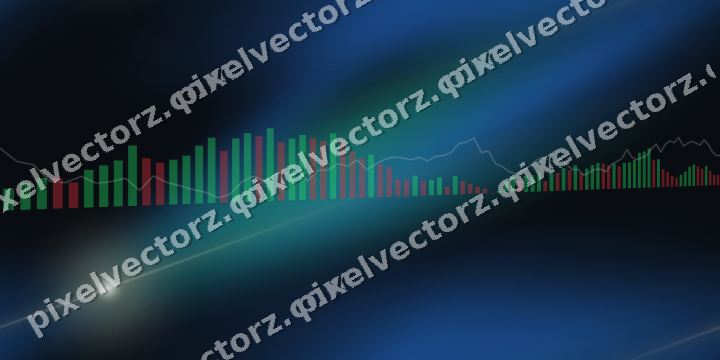 Nahtloser Neon Diagramm Hintergrund in Bernstein und Grün