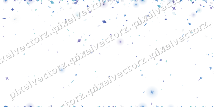 Nahtloser Glitzerregen aus Sternen und Rauten auf transparentem Grund