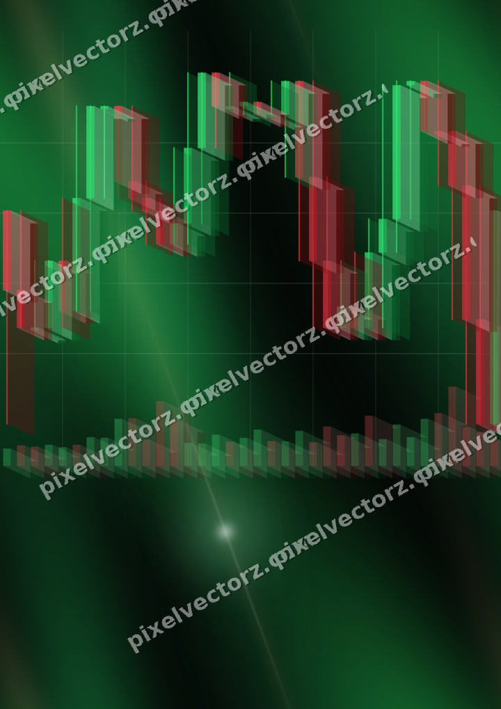 Nahtloser Neon Diagramm Hintergrund in Grün und Rot