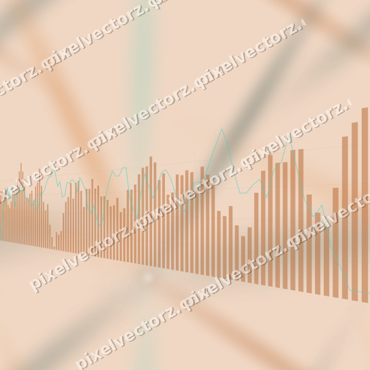 Nahtloser Pastell Diagramm Hintergrund in Orange und Petrol
