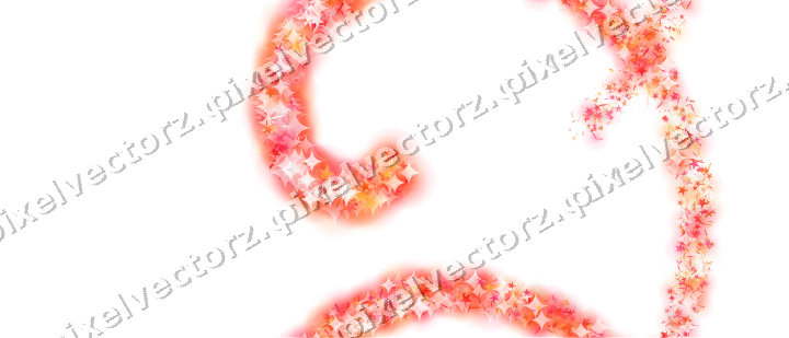 Nahtlose Glitzerspirale in Rot und Orange auf transparentem Grund