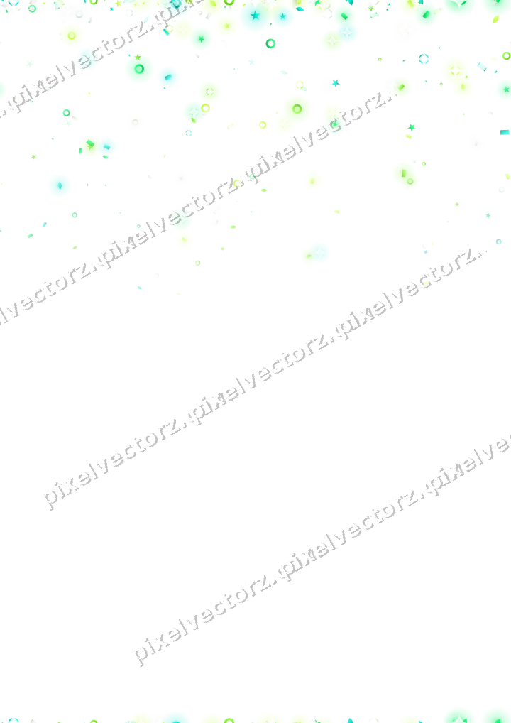 Nahtloser Glitzerregen aus Sternen und Tropfen auf transparentem Grund