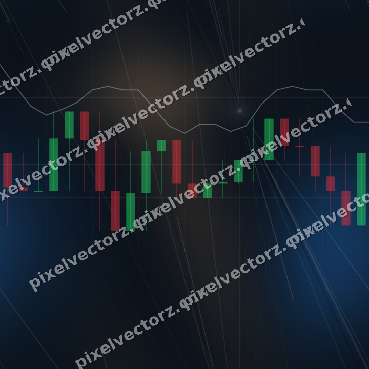 Nahtloser Neon Diagramm Hintergrund in Blau und Orange
