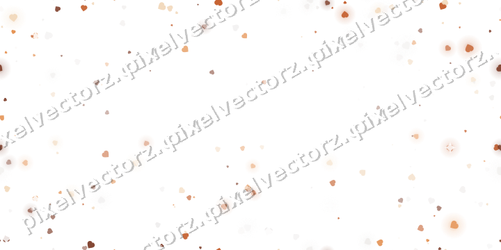 Nahtlose Glitzervignette aus Herzen auf transparentem Grund