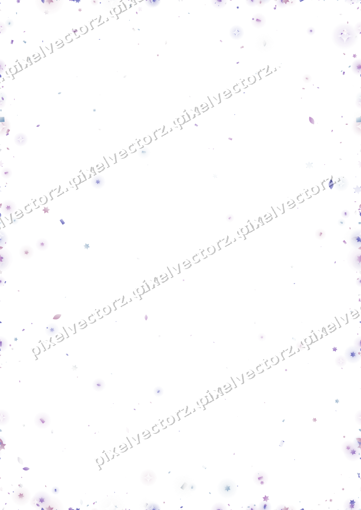 Nahtlose Glitzervignette in Violett und Blau auf transparentem Grund