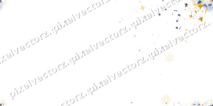 Nahtloser Glitzerfächer aus Sternen und Funken auf transparentem Grund