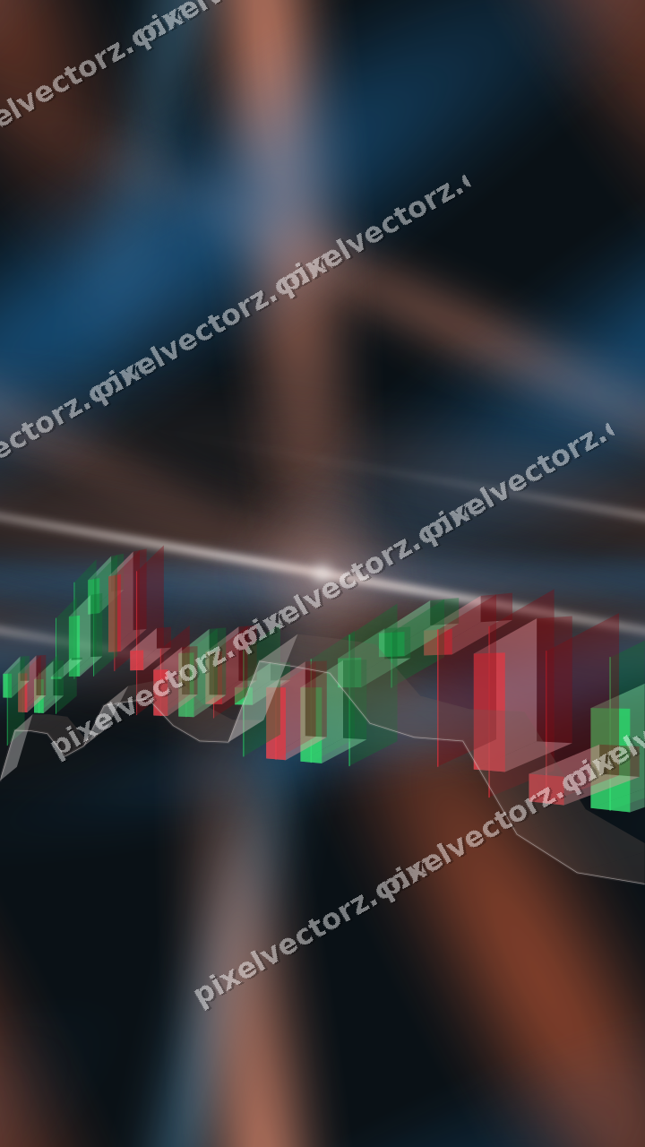 Nahtloser Neon Diagramm Hintergrund in Orange und Türkis