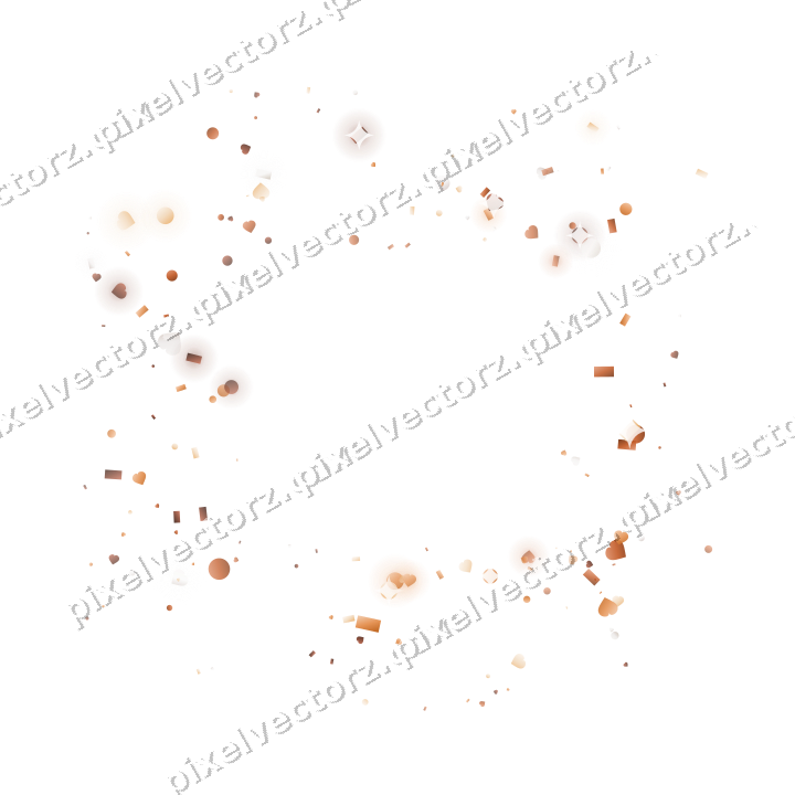 Nahtloser Glitzerrahmen aus Herzen und Punkten auf transparentem Grund