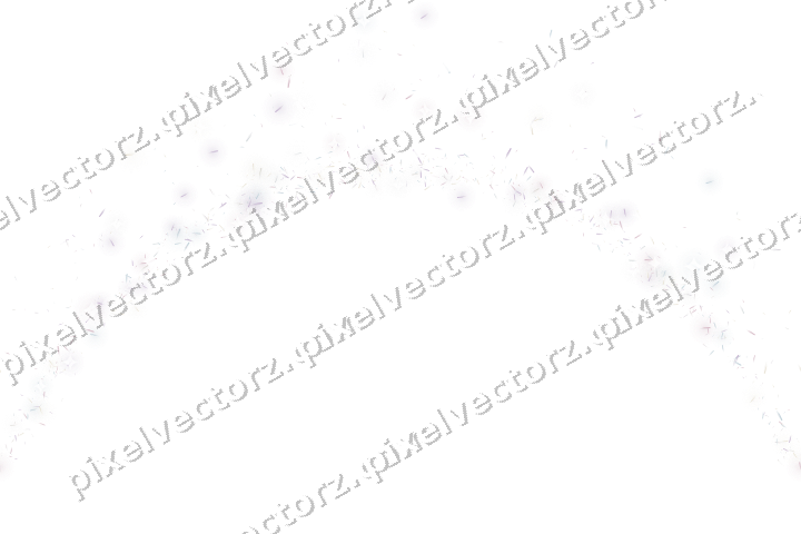 Nahtlose Glitzergirlande aus Splittern auf transparentem Grund