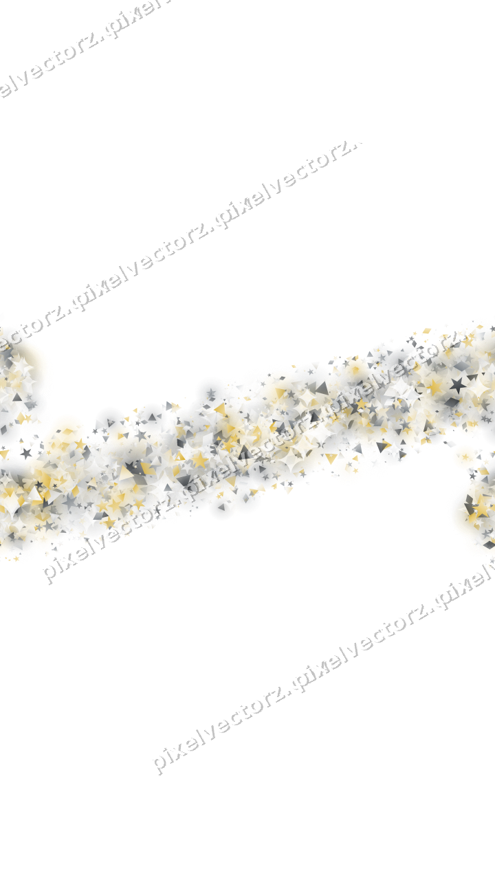 Nahtloses Glitzerband aus Sternen und Rauten auf transparentem Grund