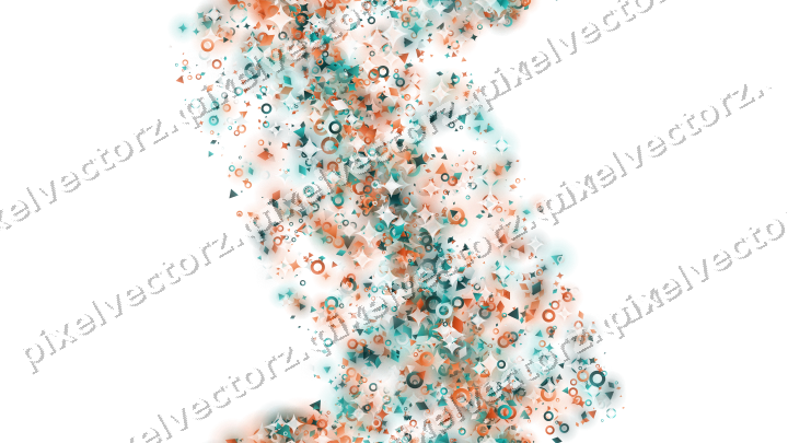 Nahtloses Glitzerband aus Funken und Ringen auf transparentem Grund