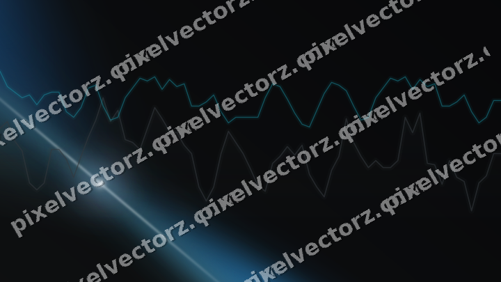 Leuchtender Neon Diagramm Hintergrund in Blau und Petrol