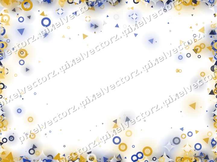 Nahtlose Glitzervignette in Bernstein und Blau auf transparentem Grund