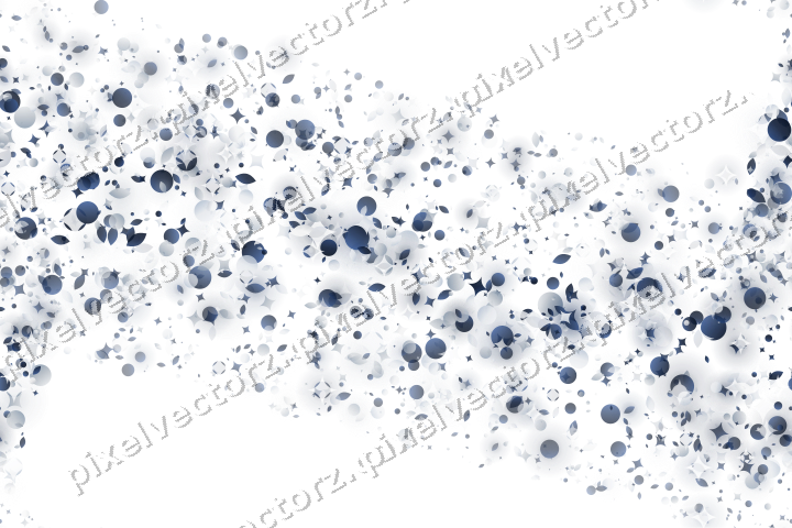 Nahtloses Glitzerband aus Funken und Tropfen auf transparentem Grund