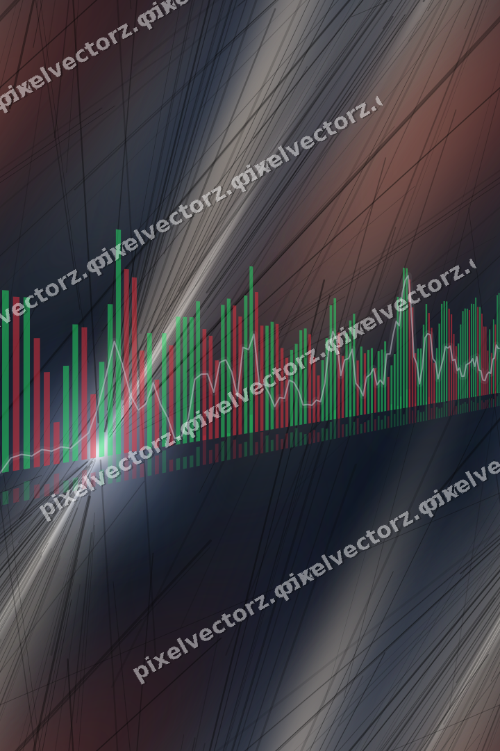 Nahtloser Neon Diagramm Hintergrund in Dunkelblau und Rot