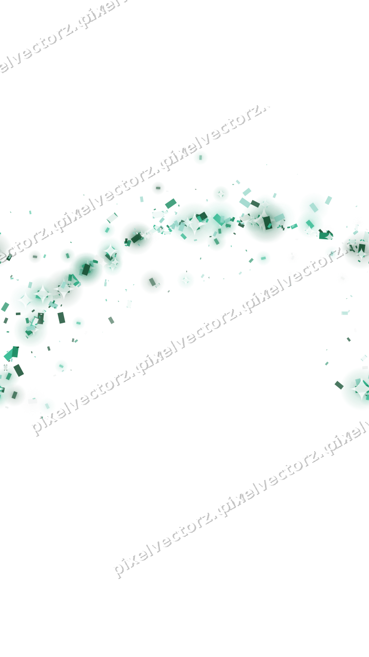 Nahtloser Glitzerbogen aus Konfetti auf transparentem Grund