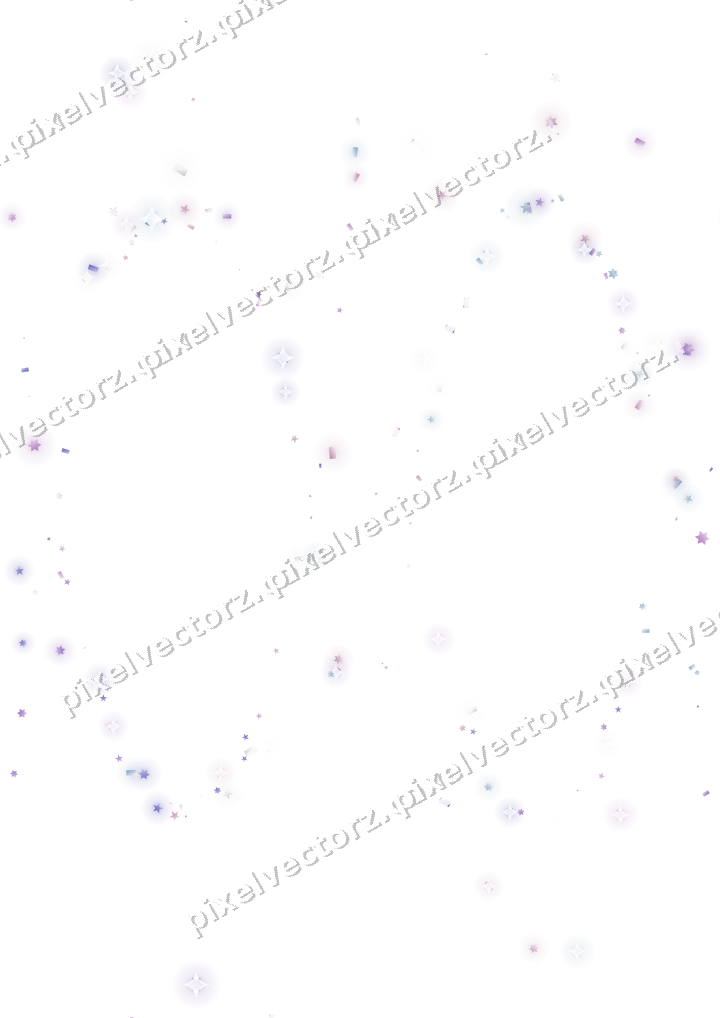 Nahtlose Glitzergirlande in Violett und Blau auf transparentem Grund