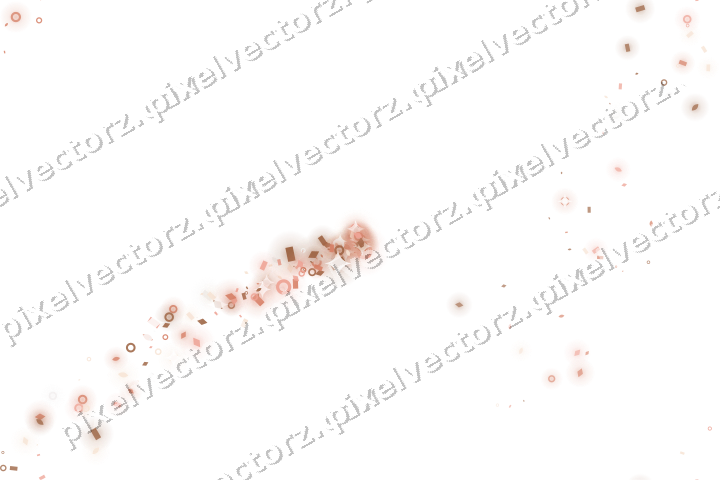 Nahtloser Sternenschweif in Orange und Rot auf transparentem Grund