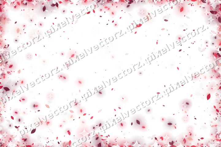 Nahtlose Glitzervignette aus Tropfen in Rosa auf transparentem Grund
