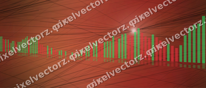 Nahtloser Neon Diagramm Hintergrund in Rot und Orange