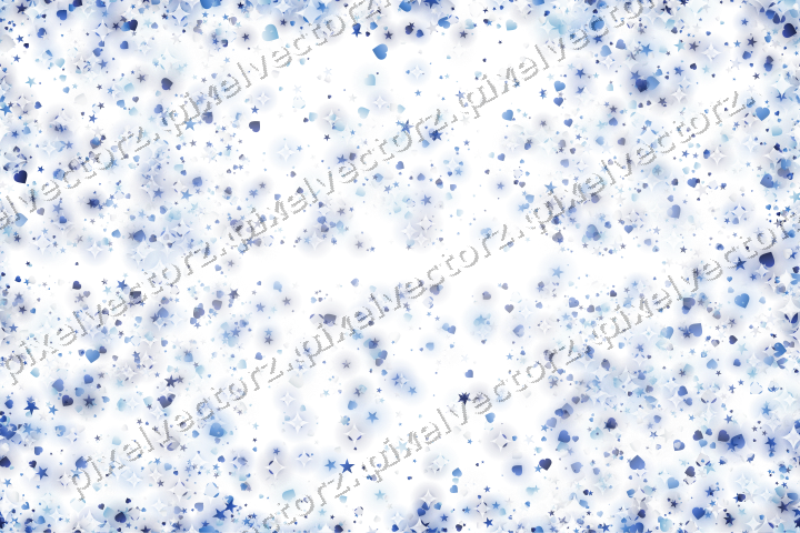 Nahtlose Glitzervignette in Blau und Türkis auf transparentem Grund