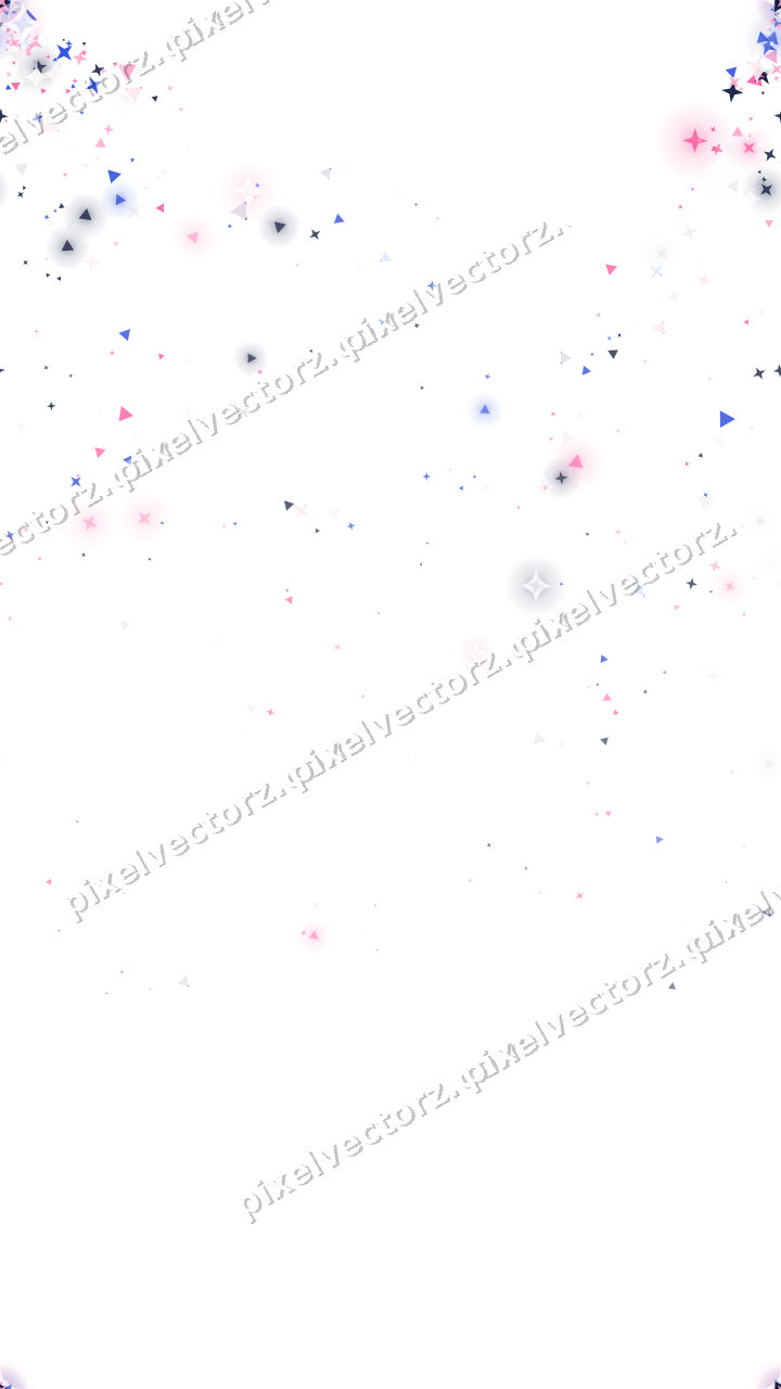 Nahtloser Glitzerfächer in Rosa und Blau auf transparentem Grund