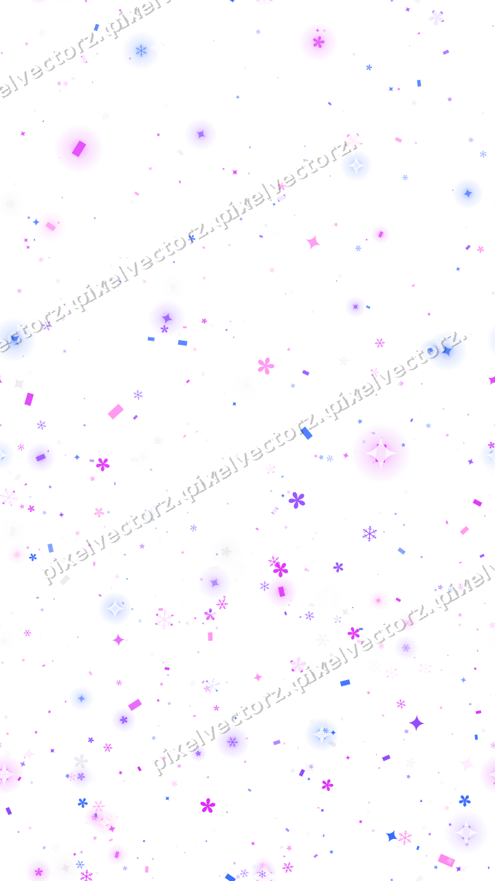Nahtloser Glitzeraufstieg in Violett und Blau auf transparentem Grund